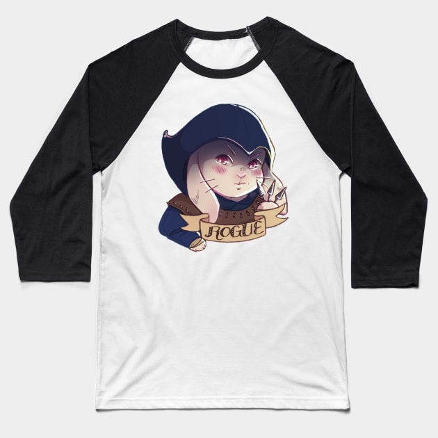 Rogue - TTRPG Buns Series Baseball T-Shirt by ShoonaBee